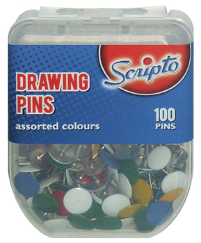 Scripto drawing pins 100's