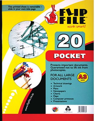 FLIP FILE A3 20 Pocket