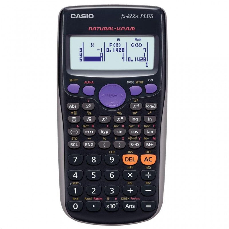 Casio FX-82ZA Plus Scientific Calculator-black