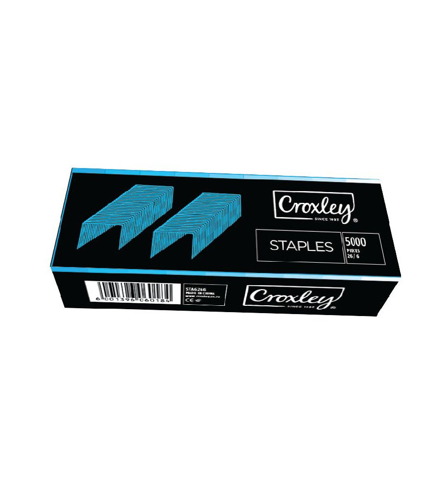CROXLEY STAPLES - 26/6 BOX (5000PC)