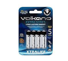 Volkano Extra Series Alkaline Batteries - AA Pack of 4