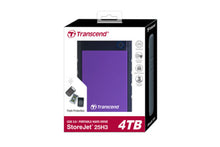 Load image into Gallery viewer, Hard Drive Transcend StoreJet 4TB USB 3.0 Resistance External HDD
