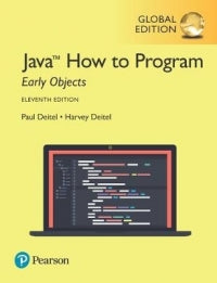 JAVA HOW TO PROGRAM EARLY OBJECTS (GLOBAL EDITION)