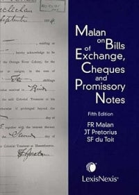 MALAN ON BILLS OF EXCHANGE CHEQUES AND PROMISSORY NOTES