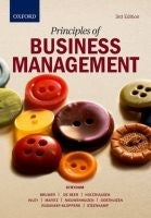 PRINCIPLES OF BUSINESS MANAGEMENT (REFER ISBN 9780190723347)