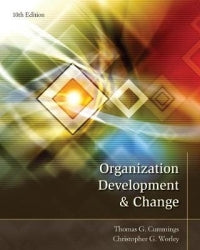 ORGANIZATION DEVELOPMENT AND CHANGE (H/C) (REFER ISBN 9781473768352)