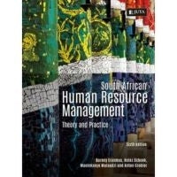 SA HUMAN RESOURCE MANAGEMENT: THEORY AND PRACTICE